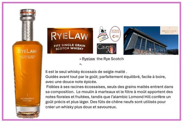 Unique whisky ecossais  de seigle malté