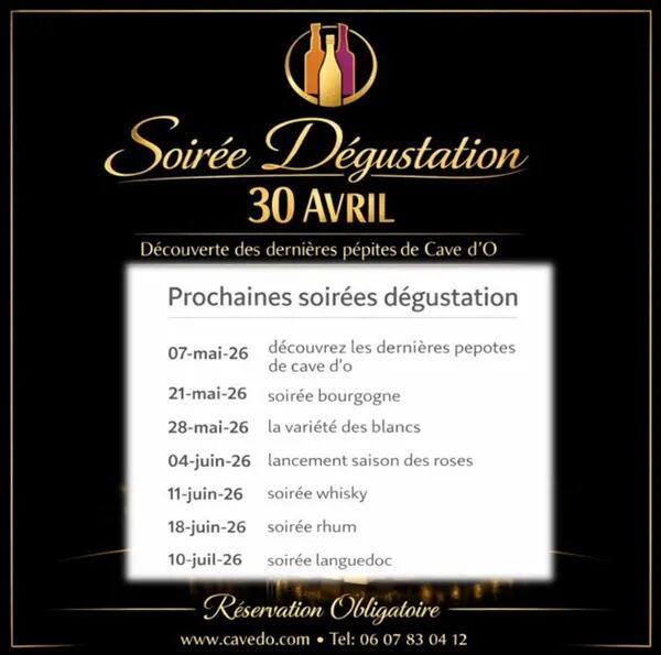 Les soirées cave d'o le retour 