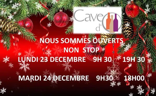 Ouvert mardi 23 et mercredi 24 